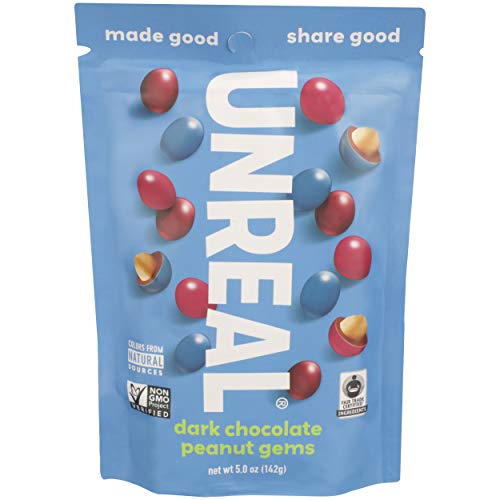 UNREAL Dark Chocolate Peanut Gems - Vegan, Fair Trade, Non-GMO, Gluten-Free Treats - 6 Bags of Natural Goodness! - Image 3