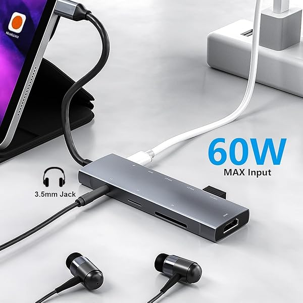 USB-C Adapter Docking Station for iPad Pro & MacBook: 4K HDMI, USB 3.0, SD/TF Card Slot - Perfect for iPad Air & iPhone 15 - Image 8