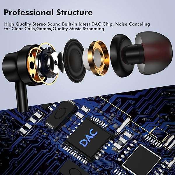 Best USB-C Earbuds for Google Pixel 9, iPhone 16, Samsung S23 & More - Wired Headphones with Microphone - Image 8