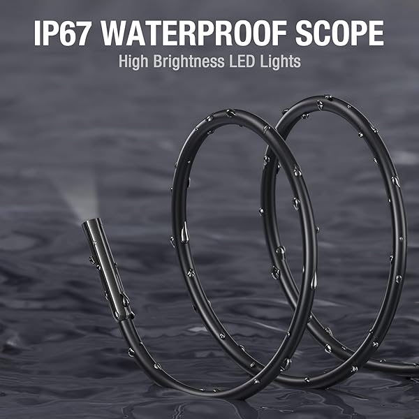 USB C Endoscope Camera with Light, Teslong Type-C Snake Borescope Camera with 8 LED Lights, 10FT Flexible Waterproof Inspection Cam, Fiber Optic - Image 4