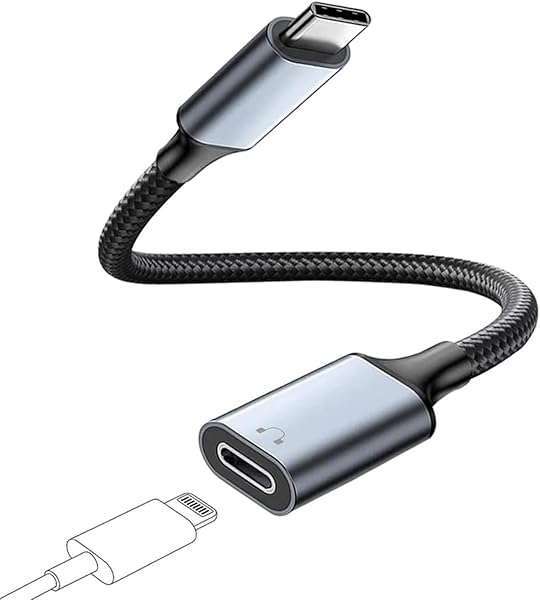 USB C to Lightning Audio Adapter Cable for iPhone 16/15, iPad Pro/Air, Galaxy S23/S22 - HiFi Headphones Converter - Image 2