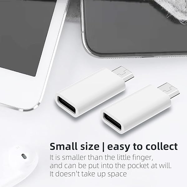 USB C to Micro USB Adapter 2-Pack - Charge & Sync for Samsung Galaxy S7, S6, LG Nexus & More - Image 7