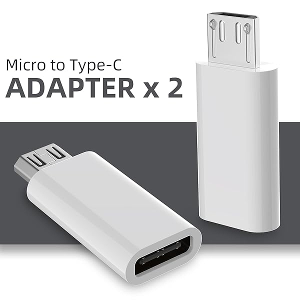 USB C to Micro USB Adapter 2-Pack - Charge & Sync for Samsung Galaxy S7, S6, LG Nexus & More - Image 8