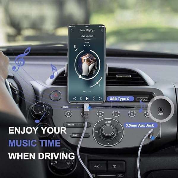 USB Type C to 3.5mm Audio Aux Cable 4ft for iPhone 15 Pro & Samsung Galaxy - Perfect for Car Stereo & MacBook - Image 7