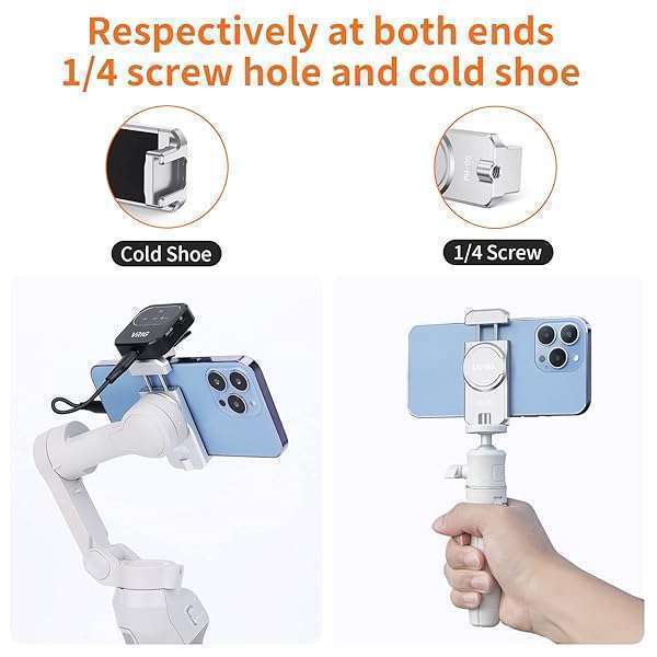 UURIG Magnetic Phone Clamp for DJI OM: Tripod Mount & Gimbal Holder for OSMO 5/OM 4/4 SE Accessories - Image 3