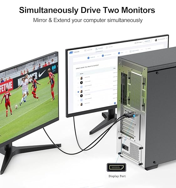 UVOOI 6ft DisplayPort to DVI Cable 3-Pack Male to Male Compatible with Computer Monitor TV Projector and More - Image 6