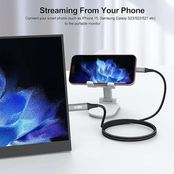 UVOOI 6FT USB C to Mini HDMI Cable - 4K@30Hz, Compatible with MacBook, iPhone 16/15, Galaxy 24/23, iPad Pro & More - Image 10