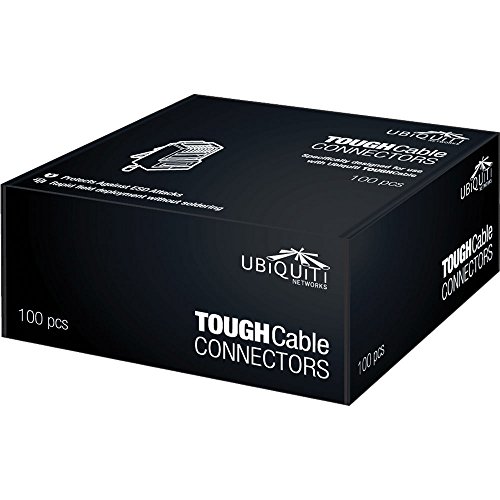 Ubiquiti TOUGHCable RJ45 8P8C Male Connectors - 100 Pack for Reliable Networking