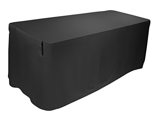 Ultimate Support Ultimate Support USDJ-8TCB Black 8ft Table Cover - Pleat-Free, Form-Fitting Design for Events