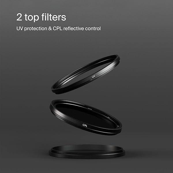 Urth 49mm 2-in-1 Lens Filter Kit UV Circular Polarizing Multi-Coated Optical Glass Ultra-Slim Camera Lens Filters - Image 4