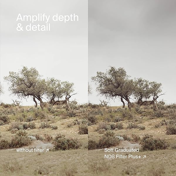 Urth 77mm 4-in-1 Lens Filter Kit (Plus+)  UV, Circular Polarizing (CPL), Neutral Density ND64, Soft Grad ND8, Multi-Coated Optical Glass, Ultra-Slim Camera Lens Filters - Image 10