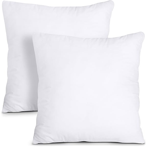 Utopia Bedding Throw Pillow Inserts (Pack of 2) - 24x24 White Decorative Pillows for Bed & Couch