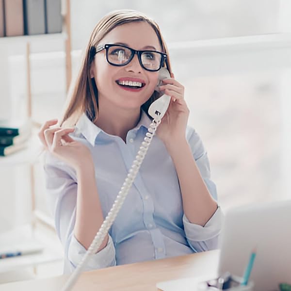 Uvital 2 Pack Telephone Handset Cord Detanglers 10Ft Uncoiled and 2 Pack Anti-Tangle 360 Degree Rotating Swivel Cord White - Image 4