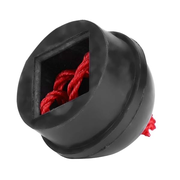 VGEBY 2Pcs No-Slip Pool Chalk Holder with Cord for Billiards & Snooker - Black Octagon Cue Tip Chalk Holder - Image 3