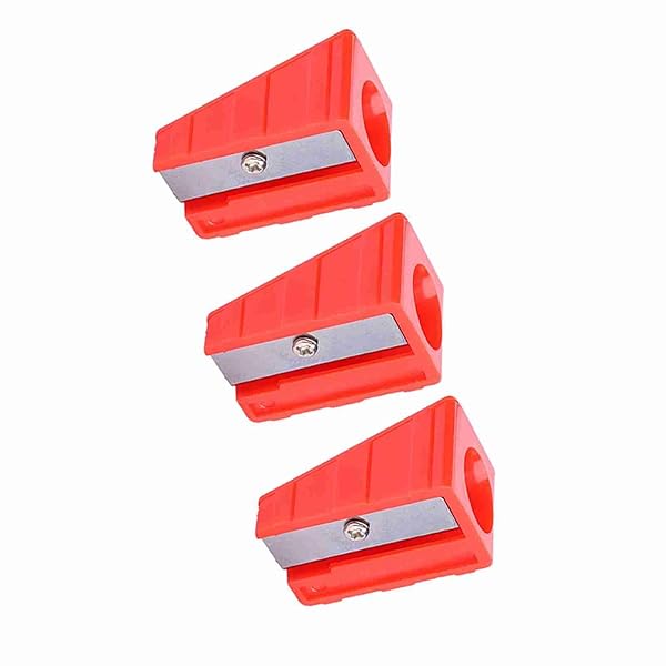 VGEBY VGEBY 3Pcs Pool Cue Tip Shaper Tool Set - Portable Billiards Tip Trimmer & Repair Kit (Red) for Perfect Cue Tips
