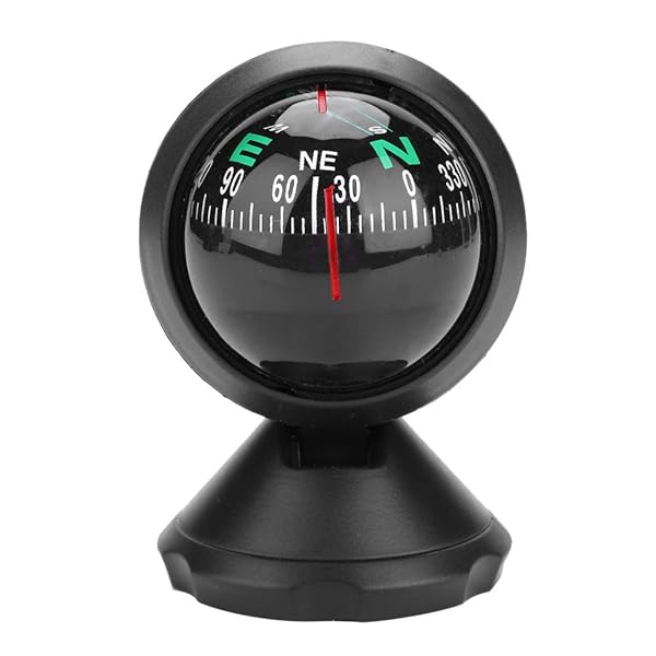 VGEBY Car Compass: Pivoting Marine Navigation Mount for Dashboard & Sea Use