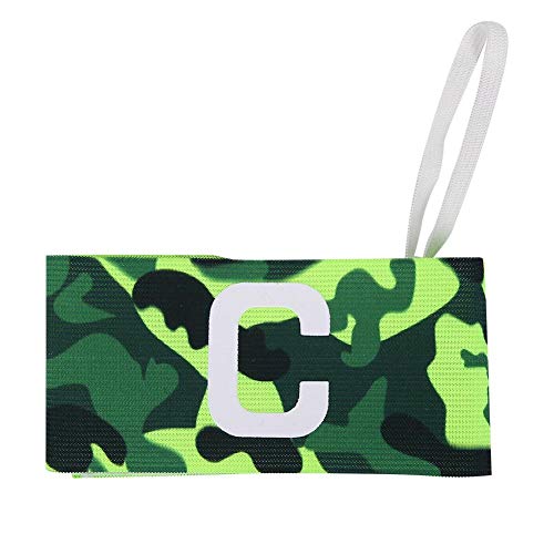 VGEBY Youth Captain Armband Nylon Elastic Football Sleeve Strap Green Soccer Arm Band for Team Captains