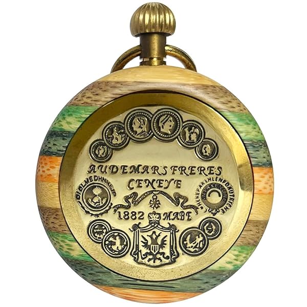 VIGOROSO Vintage Men's Pocket Watch Mechanical Manual Wind Up Chain Watch for Men and Women Perfect Gift for Dad and Mum - Image 6