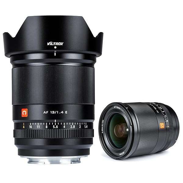 VILTROX VILTROX 13mm F1.4 E Mount Lens: Super Wide Angle Prime for Sony ZV-E10, a6000, a6100, a6600, a7 - Perfect for Mirrorless Photography
