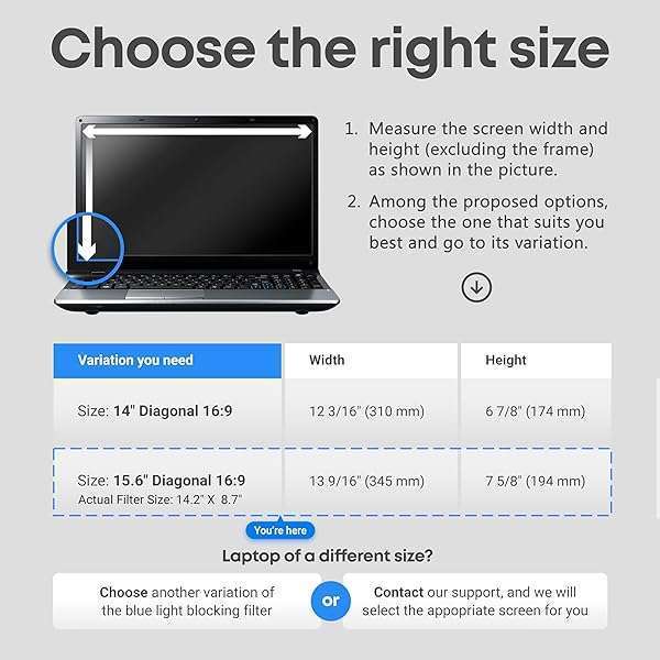 "VINTEZ 15.6" Blue Light Blocking Screen Protector - Anti-UV Eye Filter for Laptops & Monitors" - Image 8