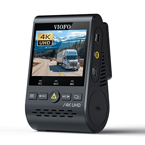 VIOFO VIOFO A129 Pro 4K Dash Cam: Ultra HD 3840x2160P, GPS, Wi-Fi, G-Sensor & Buffered Parking Mode