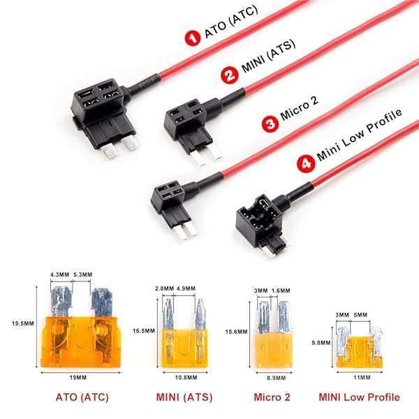 VIOFO HK4 Hardwire Kit: 8-Piece Fuse Tap Set for A329, A229Plus, A119Mini2 & More Dash Cams - Image 4