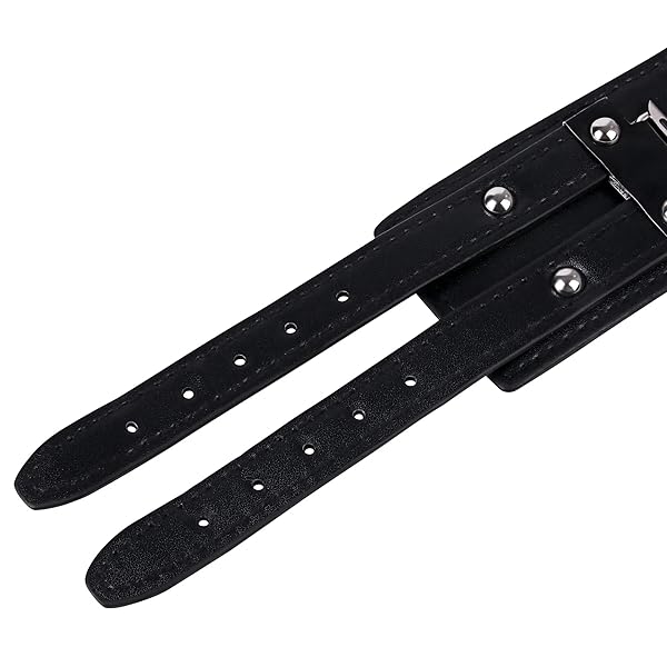 VIQIV Leather Band Compatible with Apple Watch Band 38mm 40mm 41mm, Studded Bracelet for Apple Watch Band Men, Vintage Punk Wristband Spike Bracelet - Image 8