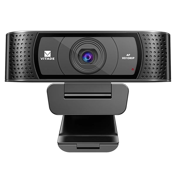 VITADE HD 1080P Webcam with Microphone & Cover Slide for Streaming, Gaming, and Conferencing on Mac & Windows
