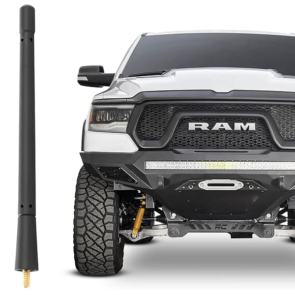VOFONO Short Antenna for Dodge Ram 1500 2500 3500 2009-2025 Stubby Replacement Mast for Enhanced Car Radio Reception