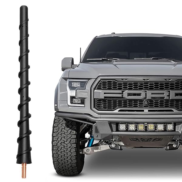 VOFONO VOFONO 7-Inch Short Antenna for Ford F150, Raptor, F250, F350 & Bronco (2009-2025) - Stubby Replacement & Accessories