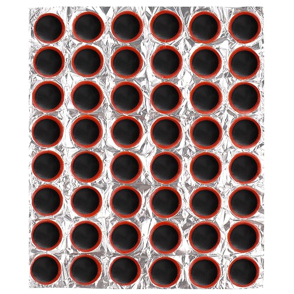 VOSAREA 48Pcs Bike Tire Repair Kit - 30mm Puncture Rubber Patches for Motorcycles & Bicycles