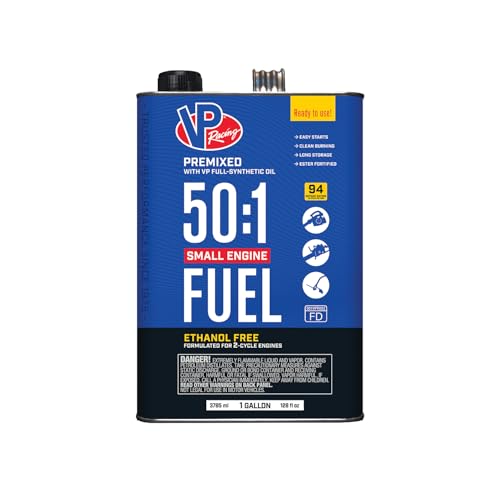 VP Racing Fuels 6231: Ready-to-Use 50:1 Premixed 2-Cycle Fuel for Small Engines - 1 Gallon