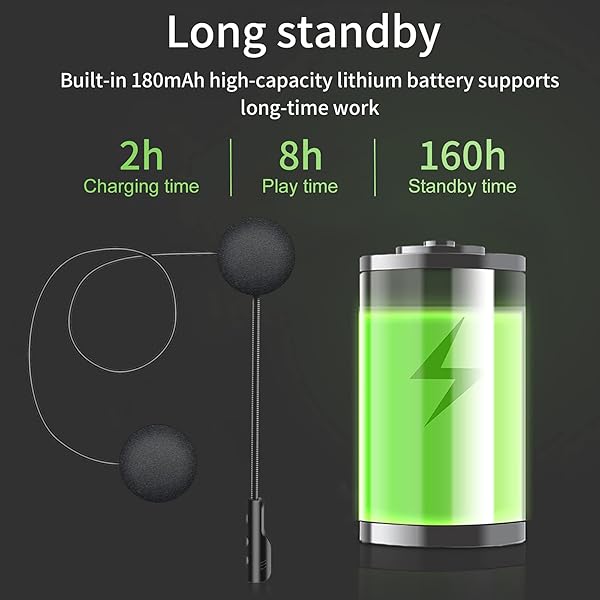 VR-Robot Bluetooth Motorcycle Helmet Headset: Noise Reduction, Auto Answer & Volume Control - Image 6