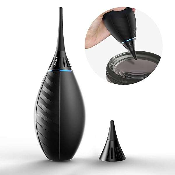 VSGO Soft Tip Air Blower: Perfect for Camera Lenses, Sensors & Crafts - Self-Suction Cup Design - Image 2