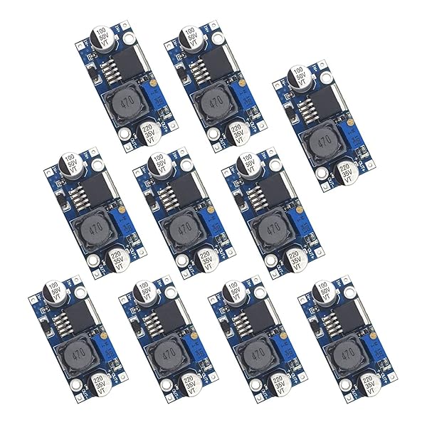 Valefod Valefod 10 Pack DC-DC Buck Converter: High Efficiency Voltage Regulator 3.2-35V to 1.25-30V for DIY Power Supply