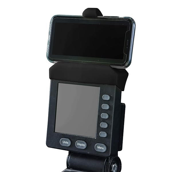 Vapor Fitness Phone Holder for Concept 2 PM5 Monitors - Silicone Cradle for Rower, SkiErg & BikeErg Accessories