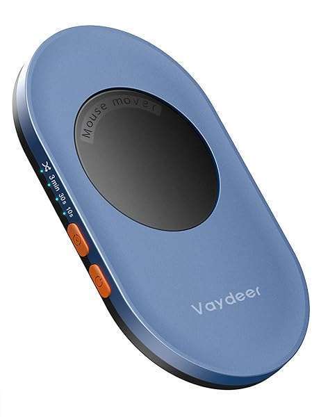 Vaydeer Vaydeer Ultra Slim Mouse Mover, Air 3 Mouse Jiggler with Adjustable Interval Timer, Undetectable & Noiseless, Simulates Realistic Mouse Movement, Driver-Free for Keeping The PC Active and Secure