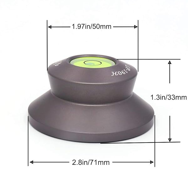 Viborg LP190H Record Weight Disc Stabilizer - 71x33mm Aluminum HiFi Vinyl Clamp for Turntables & Phonographs - Image 5