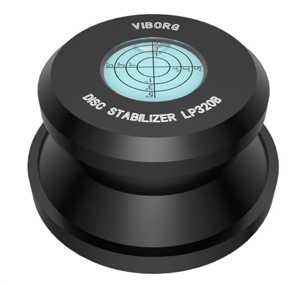 Viborg LP320B Record Weight Turntable Disc Stabilizer Aluminum HiFi Vinyl Clamp for Optimal Performance with Vinyl Record Players