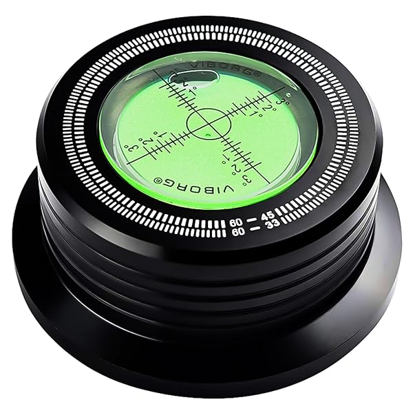 Viborg LP628B Record Weight Stabilizer: 280G Turntable Clamp & Strobe Scale for Vinyl Phonographs - Image 2