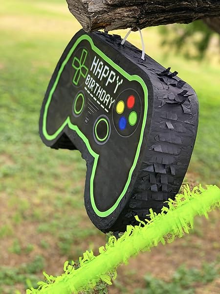 Video Gaming Pinata Controller Set for Gamer Birthday Decorations and Level Up Party Supplies Perfect for Boys - Image 6