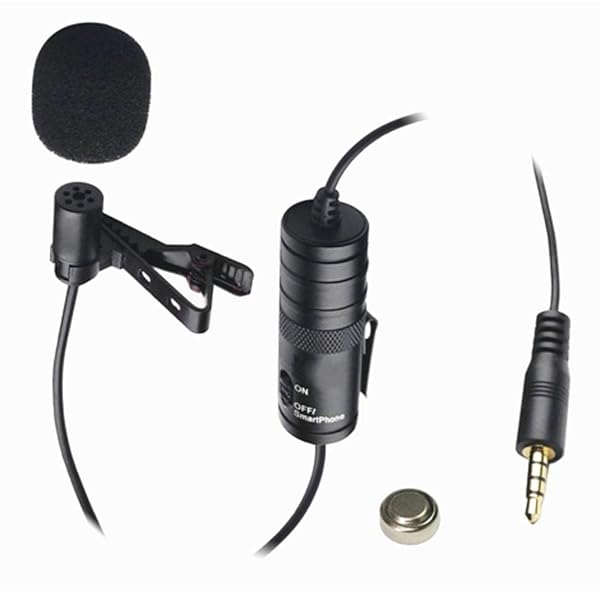 Vidpro XM-L Microphone for Canon Vixia HF R800 External Wired Lavalier Microphone with 20ft Audio Cable Electret Condenser