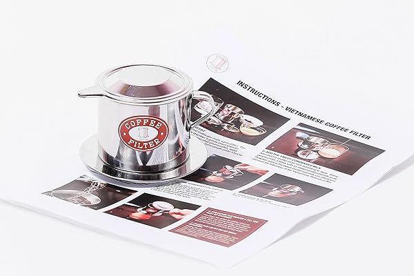 Authentic Vietnamese Coffee Filter Press - Screw Down Dripper, Sizes S-XL, 1 or 2 Pack, Made in Vietnam - Image 3