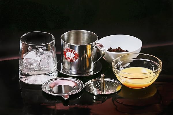 Authentic Vietnamese Coffee Filter Press - Screw Down Dripper, Sizes S-XL, 1 or 2 Pack, Made in Vietnam - Image 4