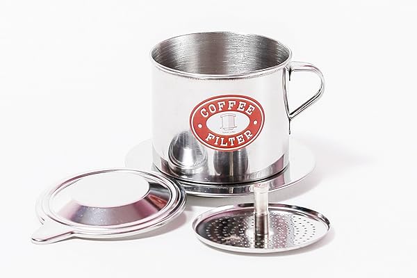 Authentic Vietnamese Coffee Filter Press - Screw Down Dripper, Sizes S-XL, 1 or 2 Pack, Made in Vietnam