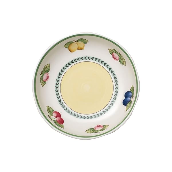 "Villeroy & Boch French Garden Fleurence Pasta Bowl - Premium 9.25" Porcelain, Made in Germany, Stylish White & Color Design" - Image 4