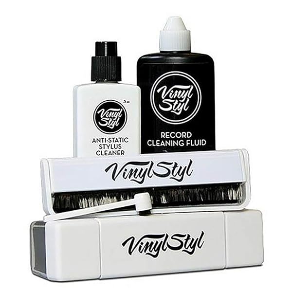 Vinyl Styl Vinyl Styl Ultimate Record Care Kit: Brushes, Fluid & Case for Perfect Vinyl Maintenance
