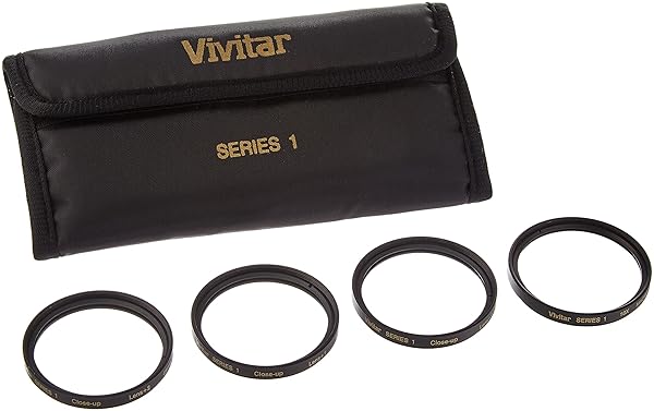 Vivitar 49mm Close Up Lens Set for Enhanced Photography with +1 +2 +4 +10 Magnification