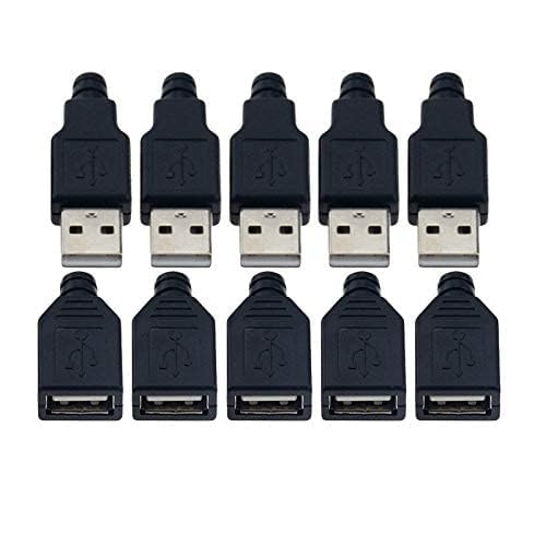 VizGiz 10 Pack USB Plug Replacement Kit - 4 PIN Type A Connectors for DIY Fan, LED Strip, Charger & Mouse Repair - Image 5