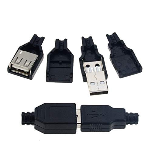 VizGiz 10 Pack USB Plug Replacement Kit - 4 PIN Type A Connectors for DIY Fan, LED Strip, Charger & Mouse Repair - Image 6